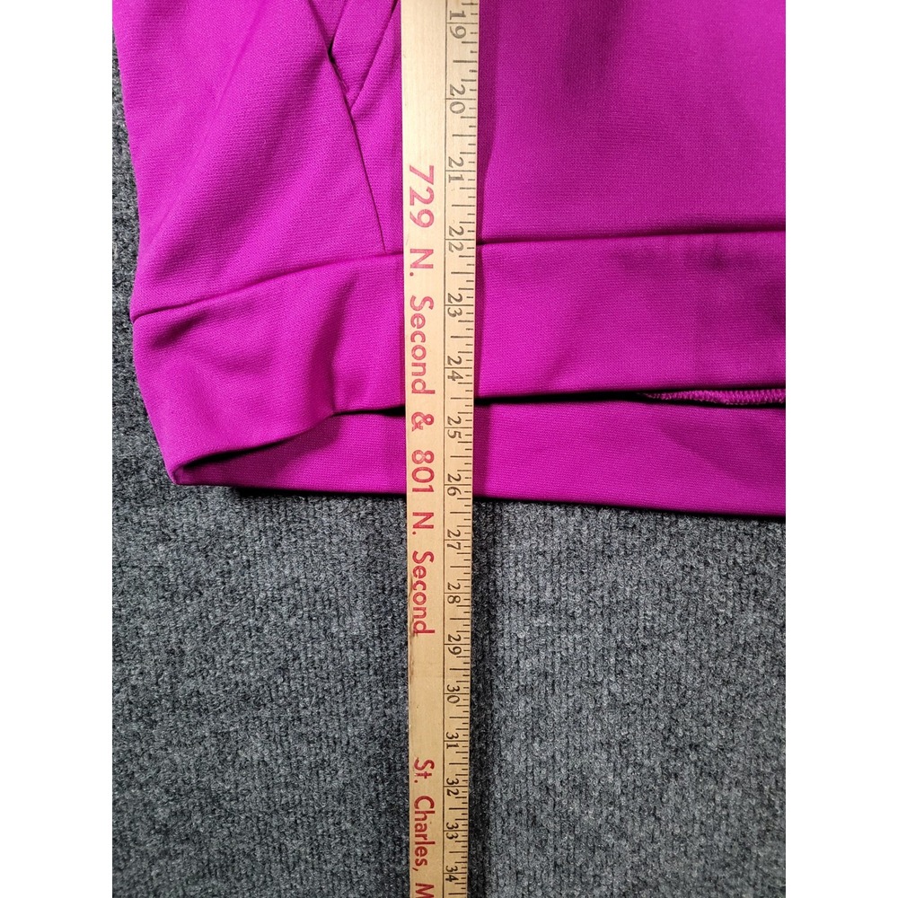 Under Armour Hoodie Sweatshirt Womens Medium Purple Loose Fit UA Fleece Pullover - Picture 12 of 13